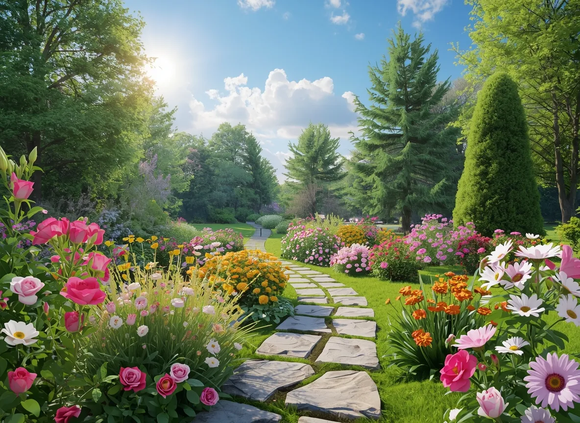 Beautiful garden bloom design